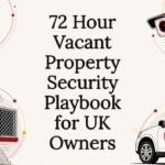 Vacant property security title card illustration
