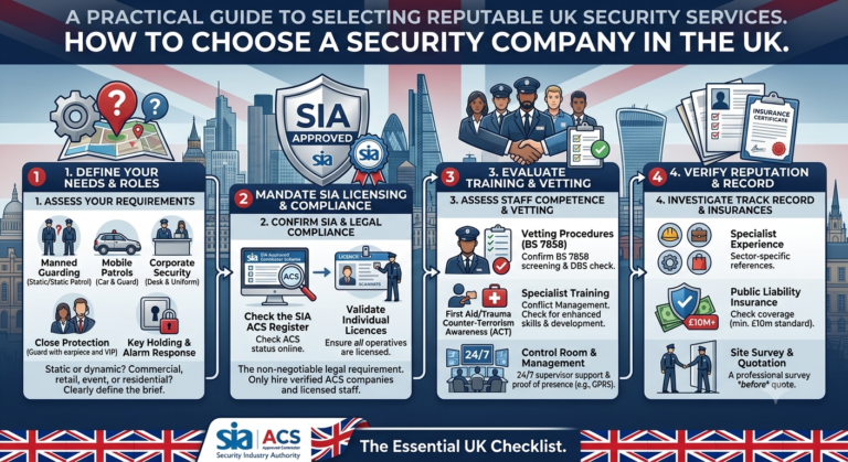 How to Choose a Security Company in the UK