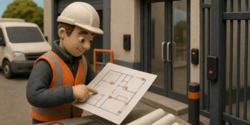 UK commercial access control site survey and door planning