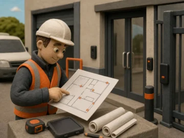 UK commercial access control site survey and door planning