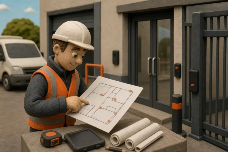 UK commercial access control site survey and door planning