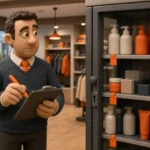 Retail stock control and shoplifting risk assessment in a UK shop