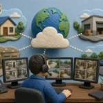Editorial illustration illustrating Best Remote CCTV Monitoring Services