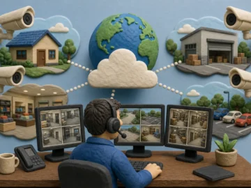 Editorial illustration illustrating Best Remote CCTV Monitoring Services
